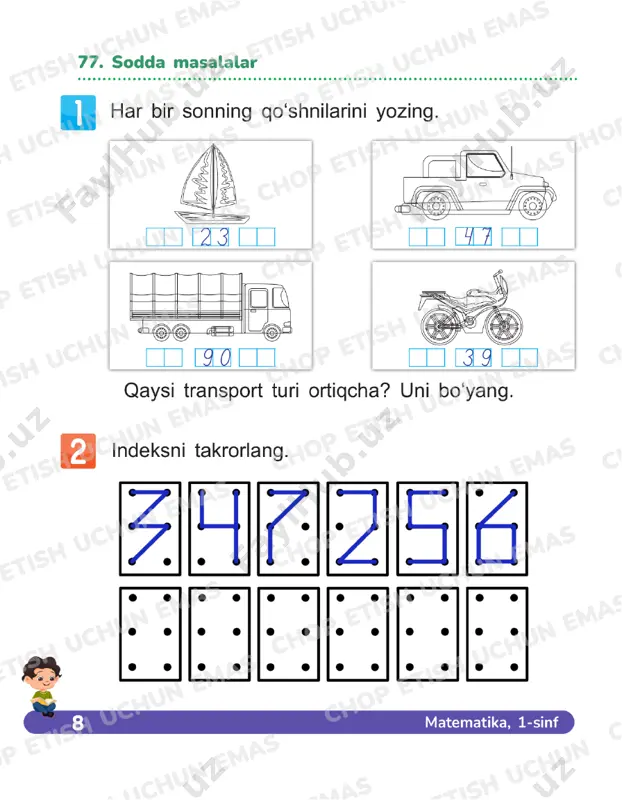matematika 1 sinf daftar 75-79 - Page 5