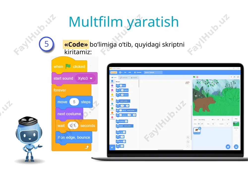 5_sinf_informatika_33_scratch_muhitida_sodda_multfilmlarni_yaratish+ - Page 5