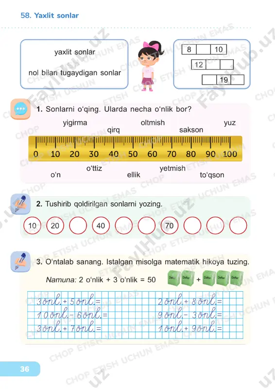 matematika 1 sinf darslik 56-60 - Page 5