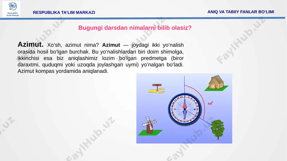 5-sinf geografiya 07.azimut va masofani o’lchash+ - Page 5