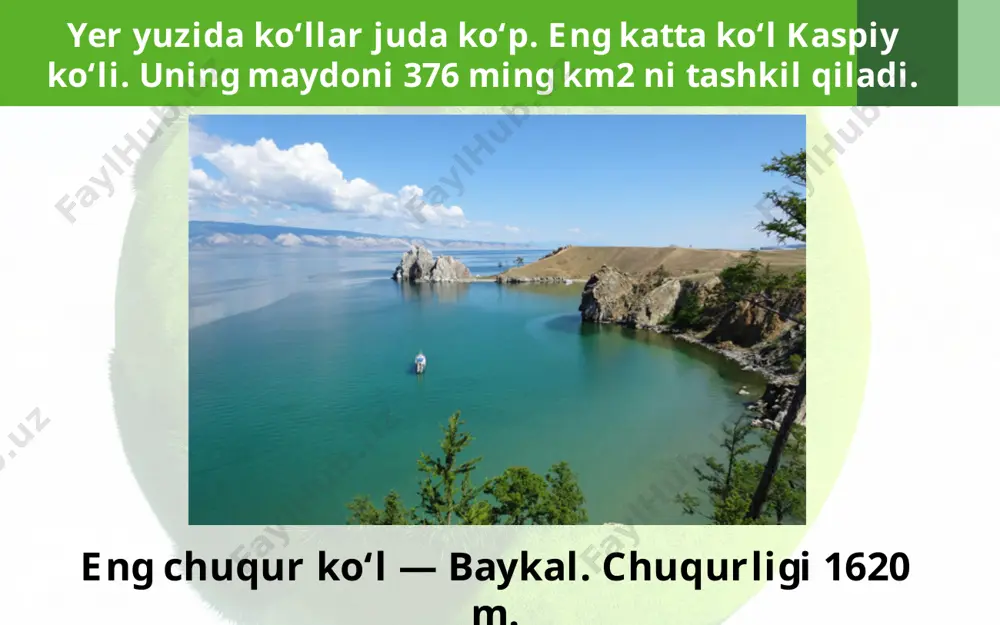 5-sinf geografiya 21.ko'l va muzliklar+ - Page 5