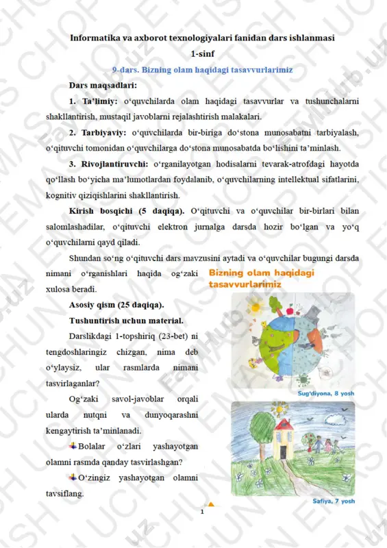 informatika 1-sinf 8-9dars - Page 5