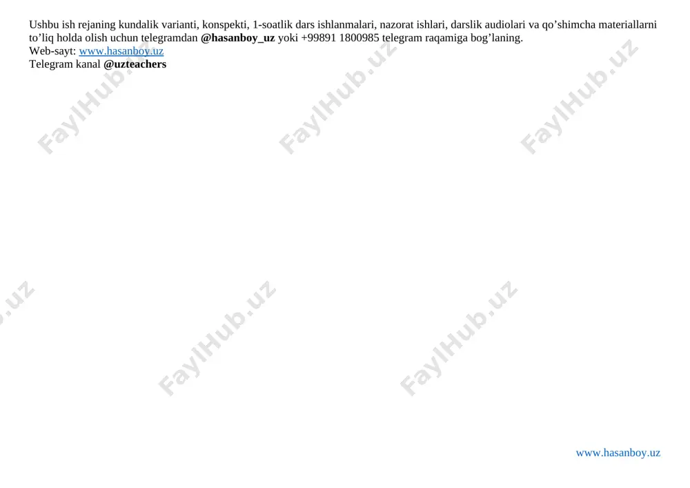 5-sinf ingliz tili 2.5 soat ish reja - Page 5