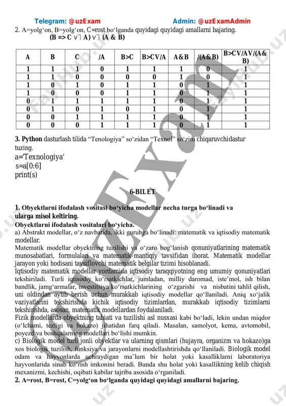 9-sinf informatika imtihon javoblari 2021 - Page 5