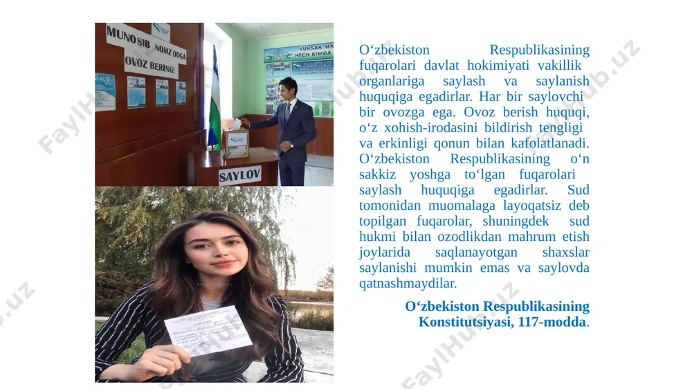 o'zbekiston respublikasida saylov tizimi - Page 5