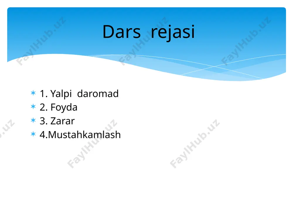 yalpi daromad, foyda va zarar - Page 5