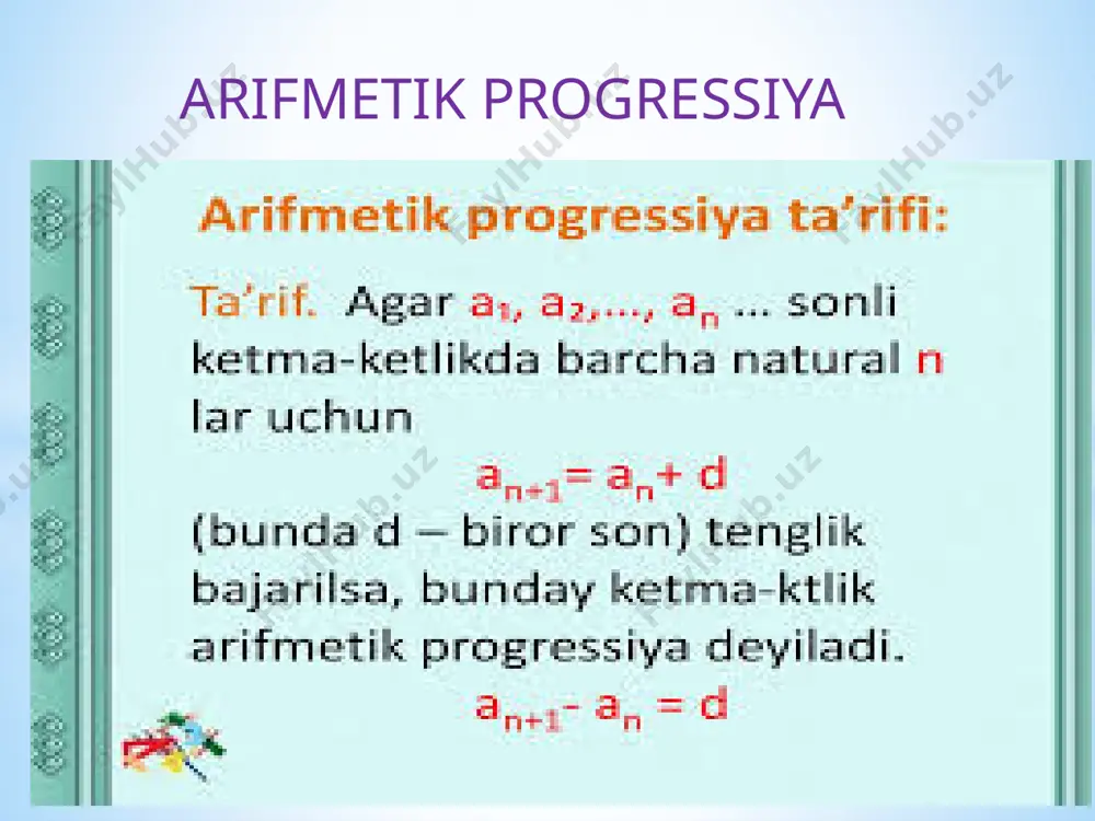 arifmetik progressiya - Page 5