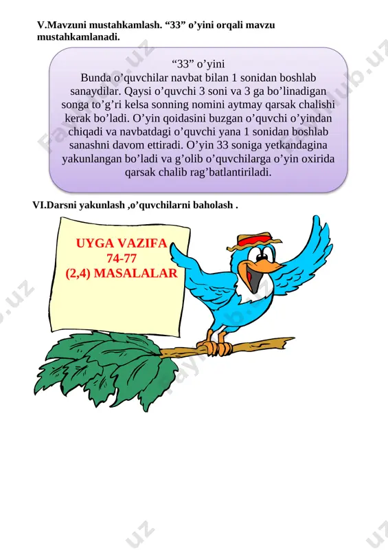 sonlarni 3 ga va 9 ga bo'linish belgisi. - Page 5