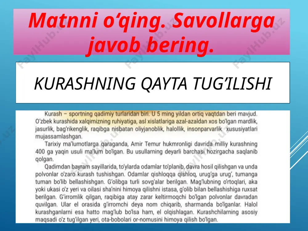 7-sinf. matn oʻqish (kurashning qayta tugʻilishi) - Page 5