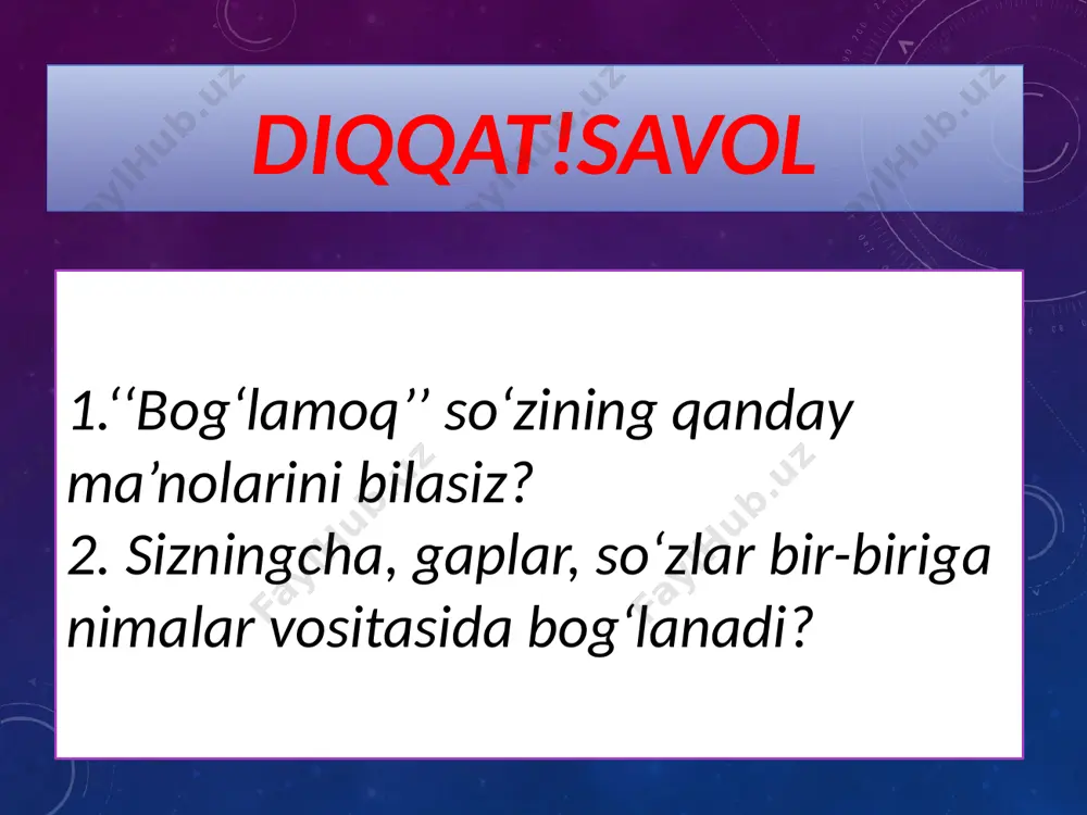 7-sinf. bogʻlovchilar. topshiriqlar ustida ishlash - Page 5
