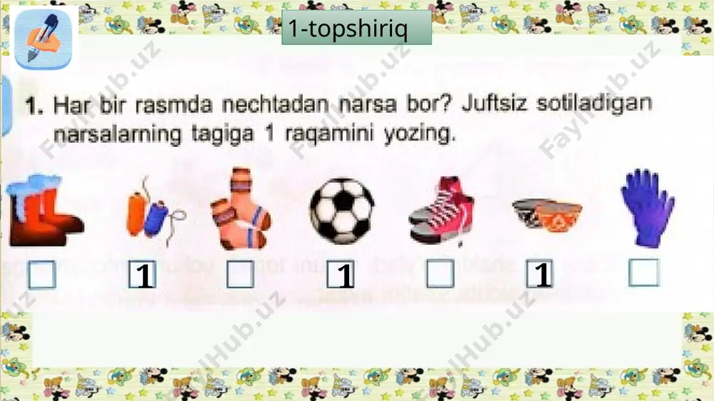 1-sinf matematika 15-dars.2-soni va raqami - Page 5