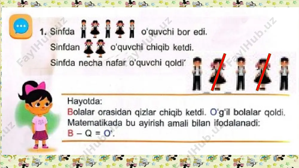 1-sinf matematika 12-dars ayirish - Page 5