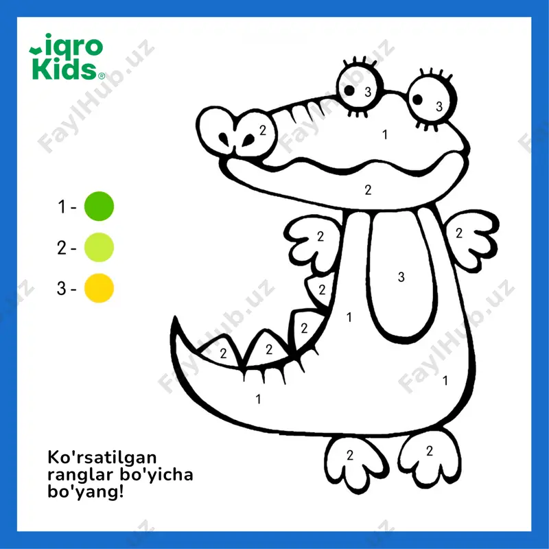 raqamlar bo'ylab bo'ya-iqrokids - Page 5