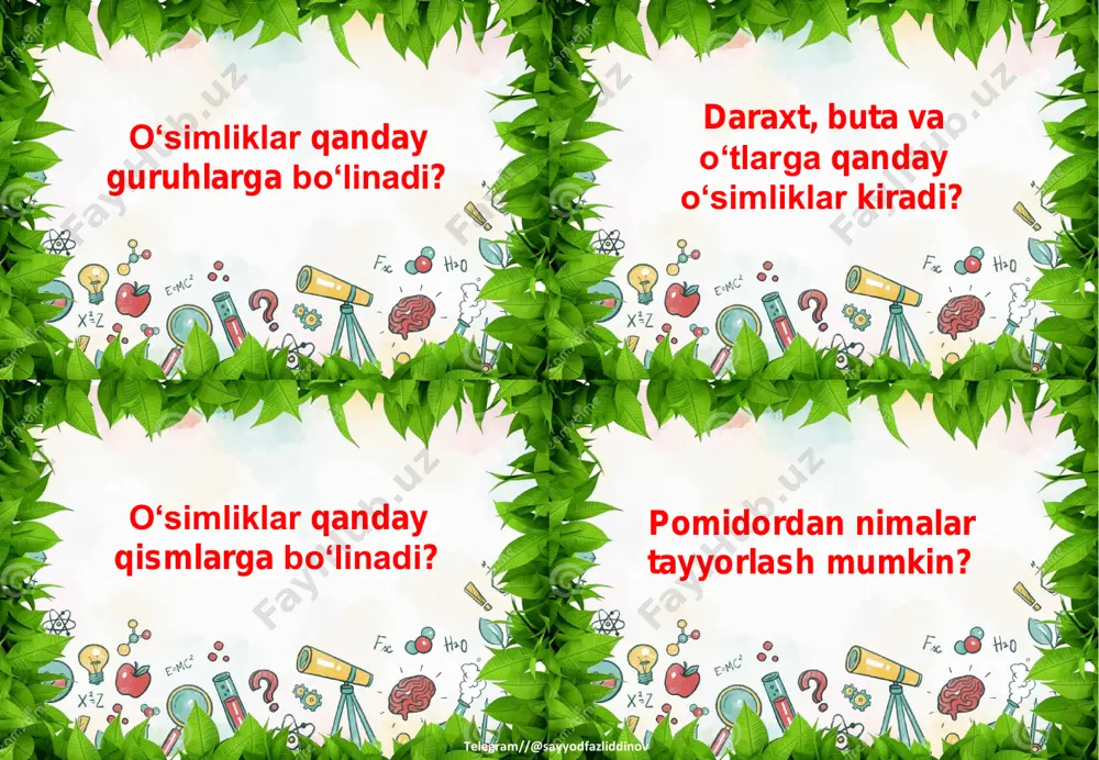1 sinf tabiiy fan yillik tarqatmasi - Page 5