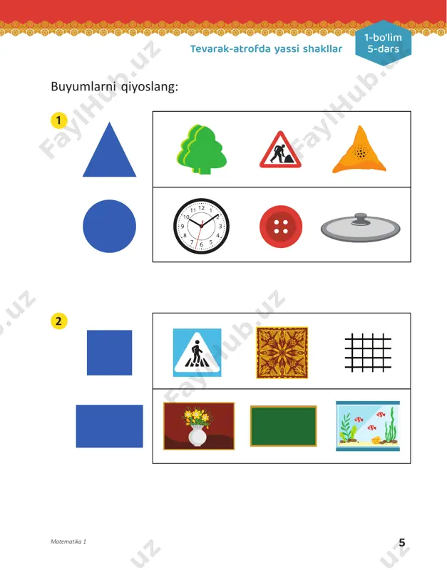 1-sinf_matematika_1-chorak_(1-qism)_darslik - Page 5