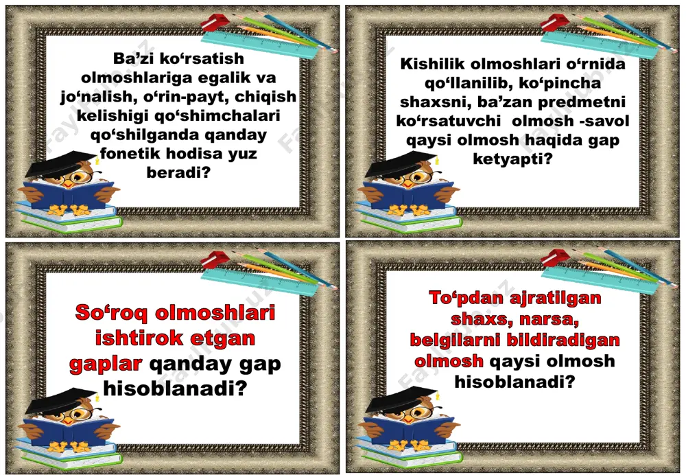 7-sinf ona tili 1-qism tarqatmalari - Page 5