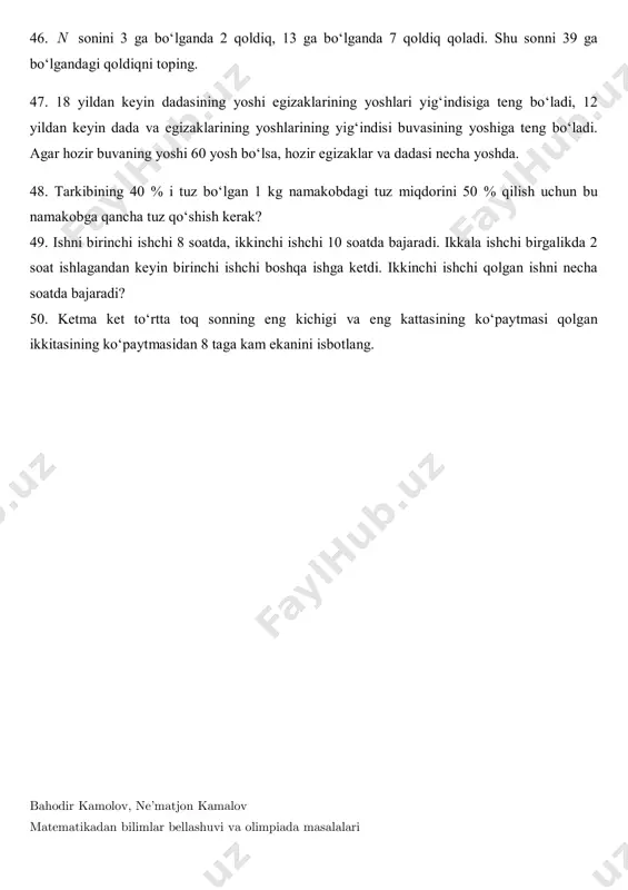 mustaqil yechish uchun 7-sinf - Page 5