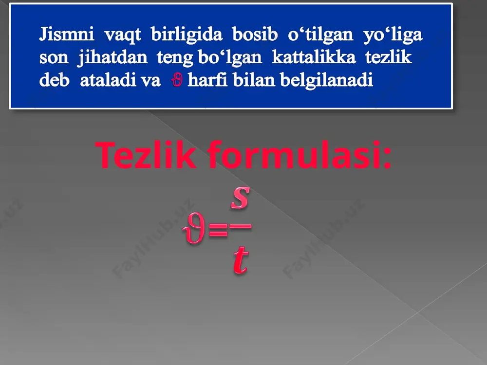 to'g'ri chiziqli tekis harakat tezligi - Page 5