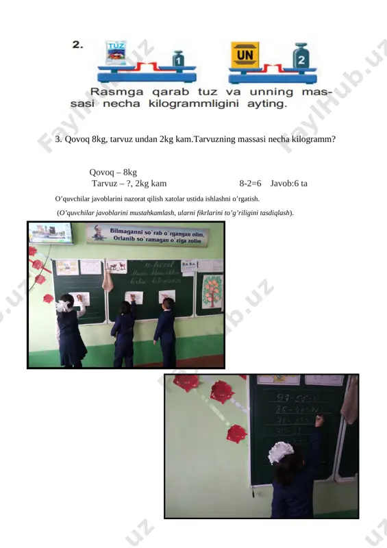 matematika massa o’lchov birligi kilogramm - Page 5
