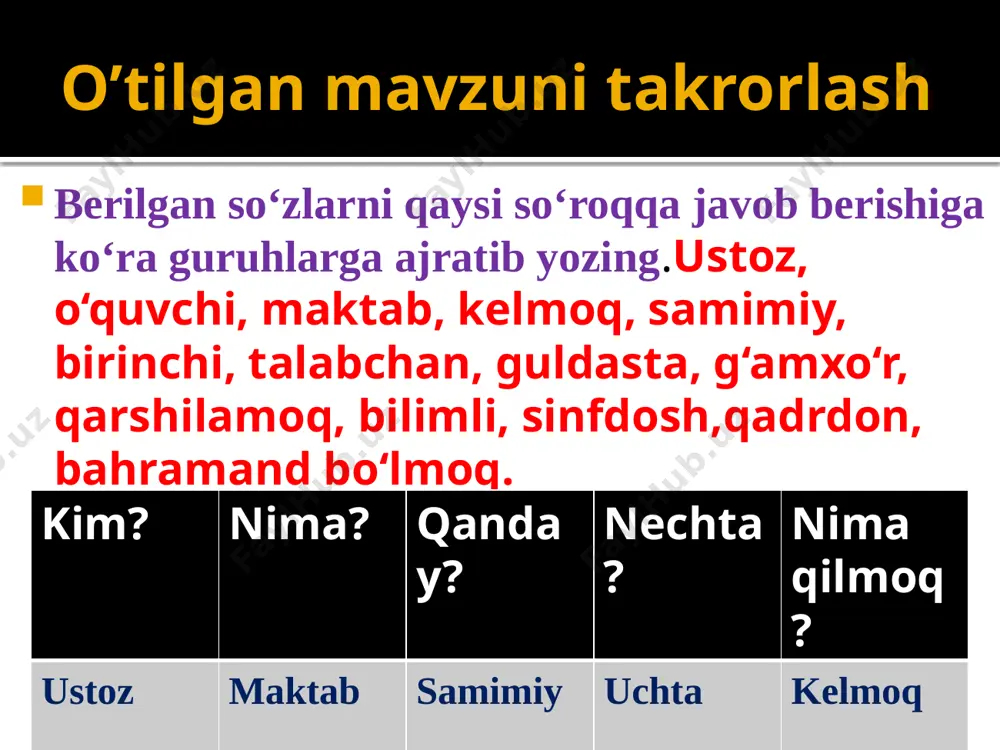 7-sinf .sifat so'z turkumi - Page 5