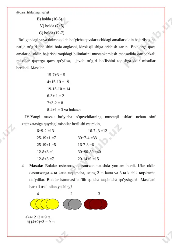 1-sinf matematika 104-107.qavslar+ - Page 5
