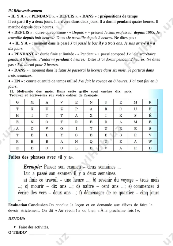 7-sinf fransuz tili ii-chorak - Page 5