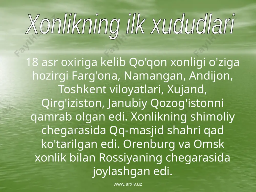 qóqon xonligi haqida. 8- ózbek - Page 5