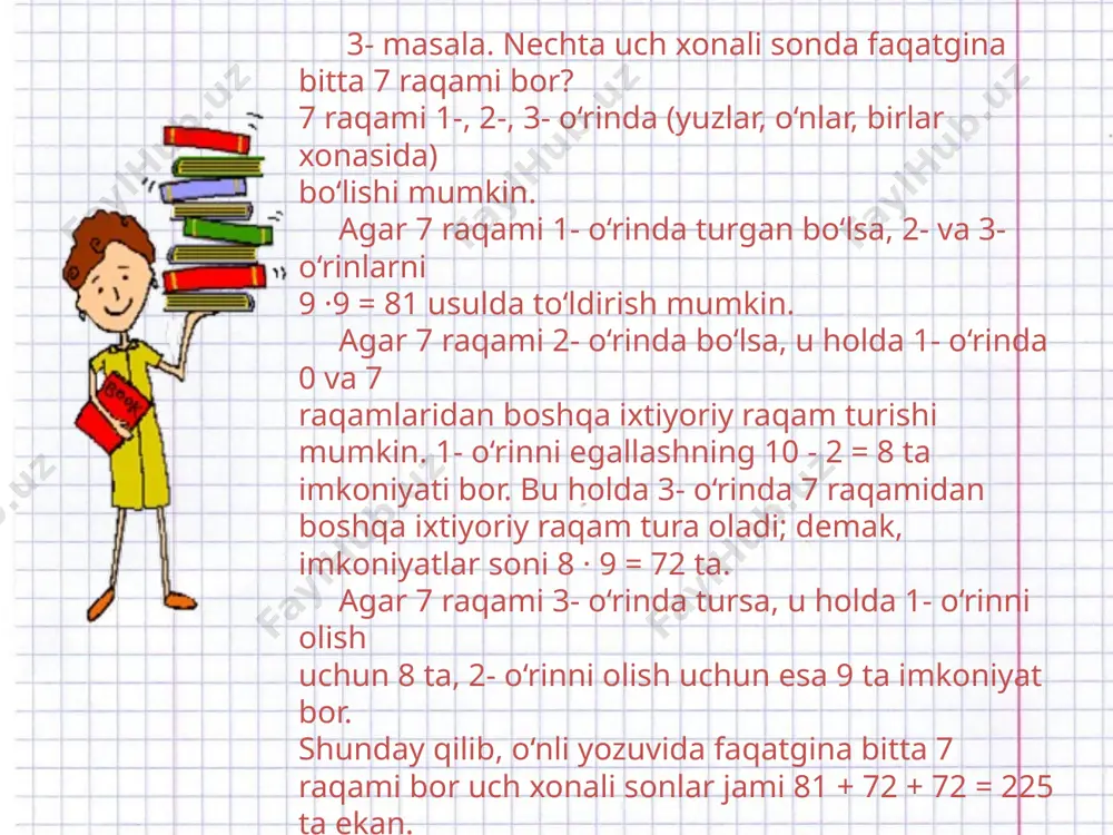 8-sinf algebra 88.kombinatorika elementlari 3+ - Page 5