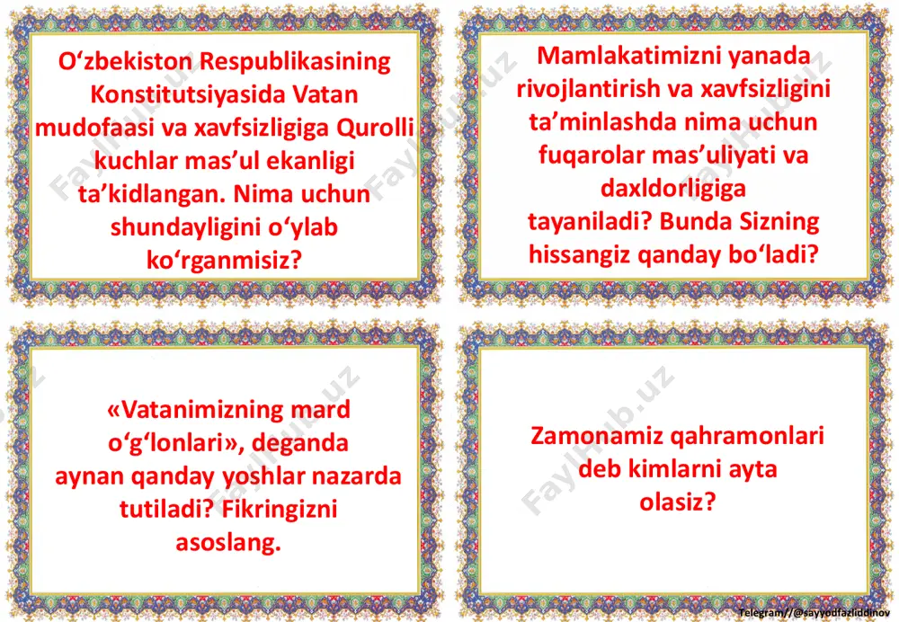 8_sinf_tarbiya_fanidan_tarqatmalar_yillik_2022_2023_o'quv_yili - Page 5