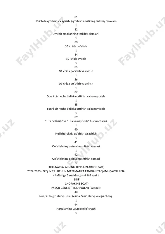 1-sinf matematika 1-chorak @e_baza_ishreja - Page 5