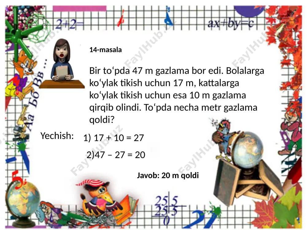 roziqova o.1-sinf matem.131-bet - Page 5