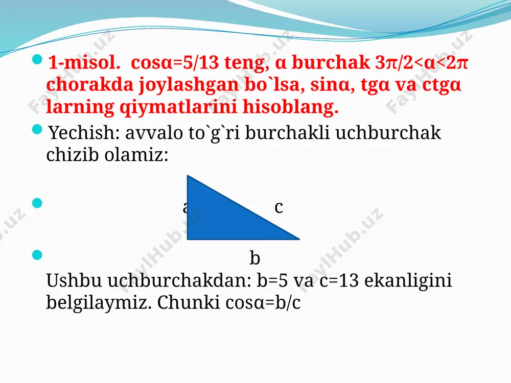 8-maktab trigonometrik funksiyalar bilan ishlash - Page 5
