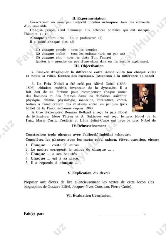 8-sinf fransuz tili ii-chorak - Page 5