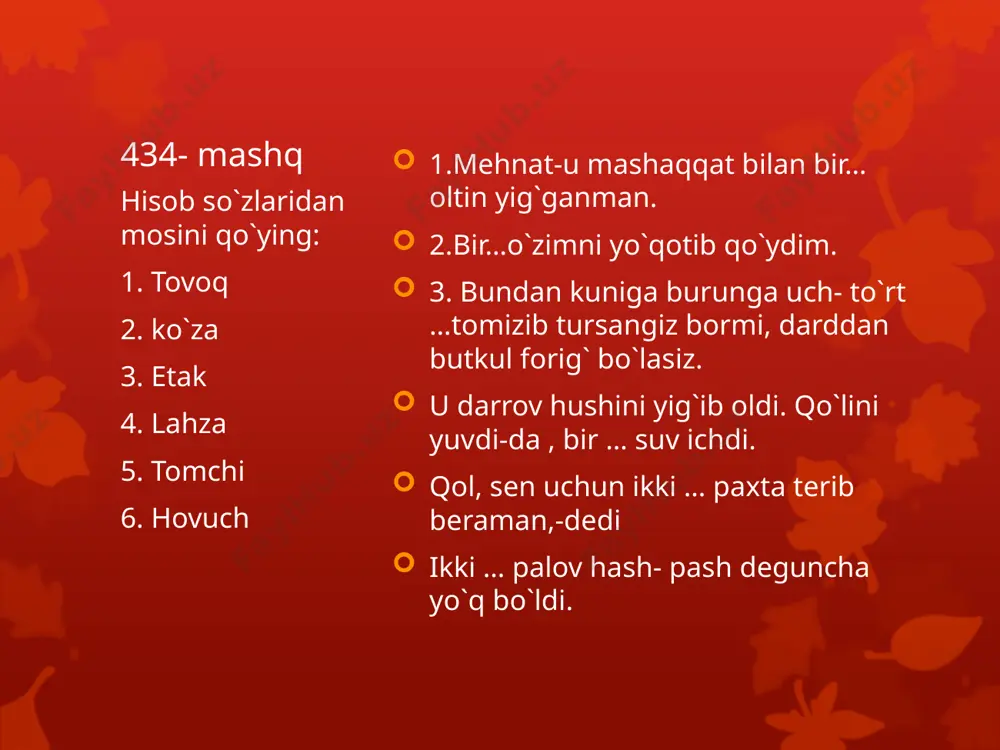 hisob so`zlari - Page 5