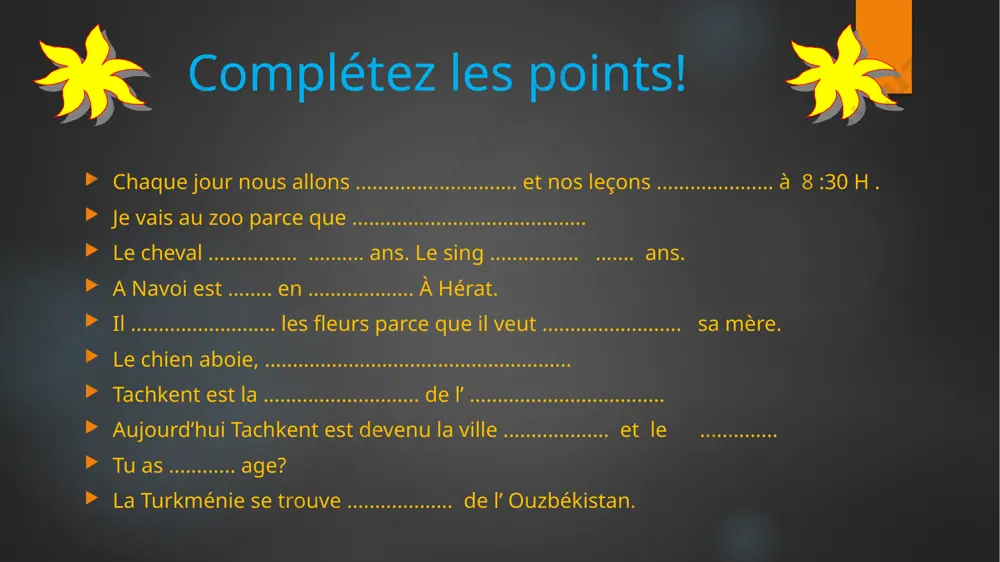 le slayd pour 6 classe - Page 5