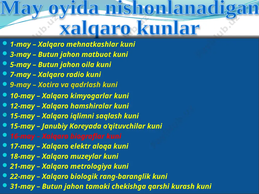uchun fojiali oqibatlari. urush harakatlariga 74 mln aholi safarbar etildi. 10 million kishi halok bo’ldi. 20 million kishi esa mayib-majruh bo’lib qoldi. davlatlar o’z milliy boyligining 1/3 qismini yo’qotdilar urushda 38 ta davlat ishtirok etdi. bu davlatlarda 1,5 mlrd aholi yashar edi. yodda tuting: 9-sinf jahon tarixi darsligida jami 10 mln kishi yarador bo’ldi, 20 mln kishi halok bo’ldi deb yozilgan. mavzuni mustahkamlash uchun “matnli diktant” 1-jahon urushi 1914-yilning yozida avstriya-vengriyaning _______ ga hujumi bilan boshlanib ketdi. “antanta” ittifoqi tarkibiga 1)_______________ 2)__________ 3)___________ davlatlari kirgan. urushda dunyoning ____ ta davlati ishtirok etgan. urush boshlangach “antanta” ________ ni o’z tomoniga o’gdirib olishga erishdi. 1917-yilda urushga qo’shilgan _________ urush qatnashchilariga qurol-yarog’ sotish va qarz berish evaziga kata boylik orttirdi. mavzuni mustahkamlash uchun uchun blits savollar birinchi jahon urushi qaysi yillar oralig’ida bo’lib o’tgan? “antanta” davlatlari tarkibiga qaysi davlatlar kirgan? “uchlar ittifoqi” tarkibiga kirgan davlarni ayting? birinchi jahon urushining asosiy sababi qaysi? birinchi …