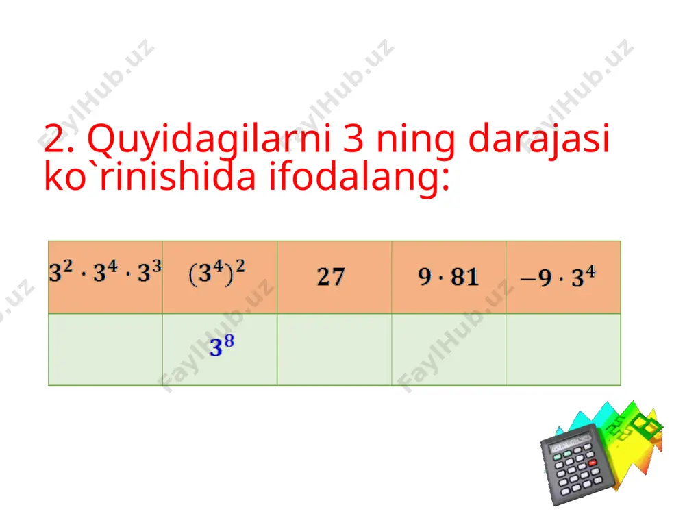 natural ko`rsatkichli darajaning xossalari - Page 5