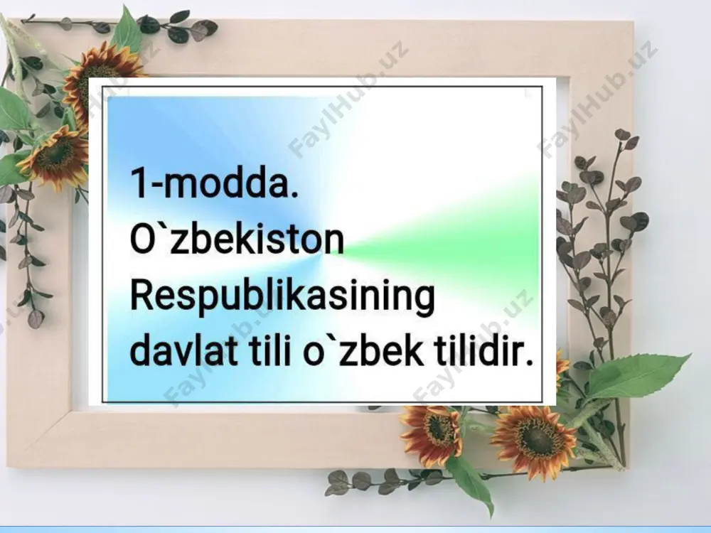 5-sinf uchun ona tili fanidan slayd - Page 5