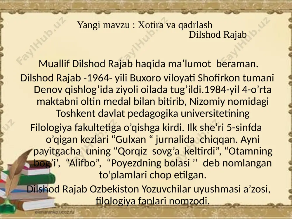 o’qish.xotira va qadrlash - Page 5