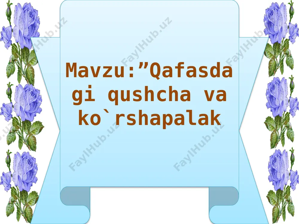 1-sinf o`qish qafasdagi qushcha va ko`rshapalak - Page 5