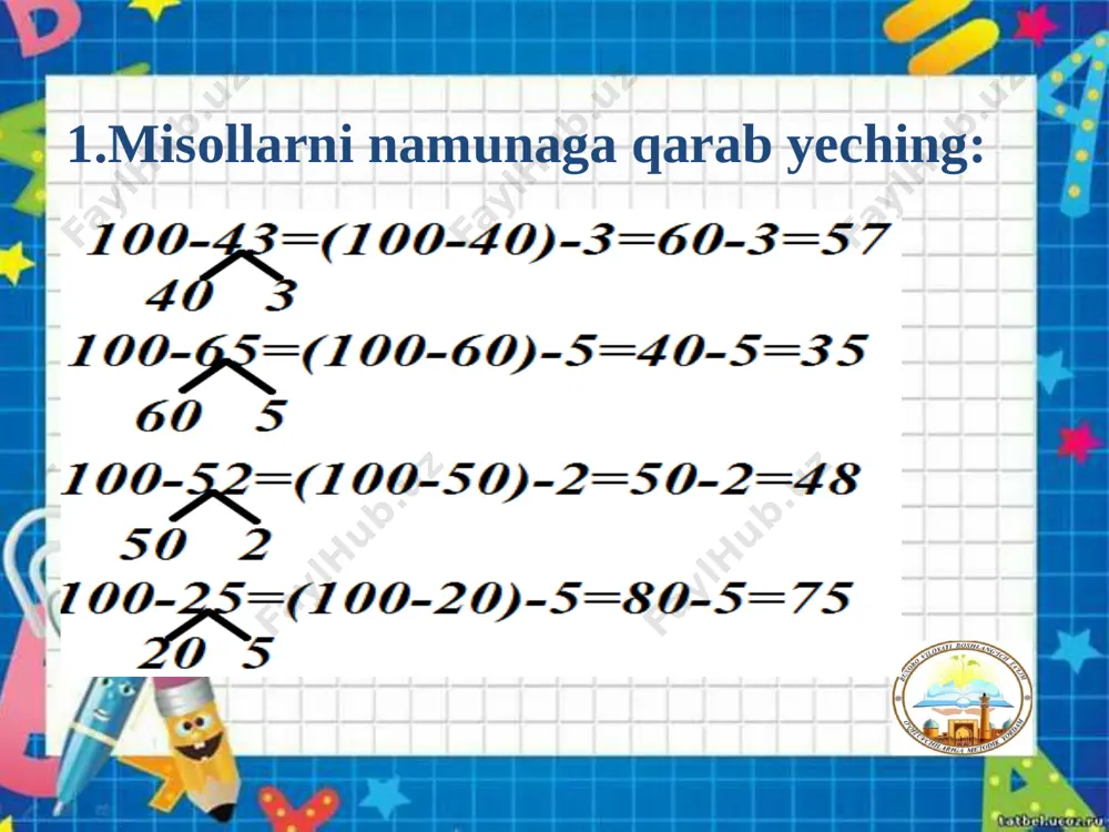 1-sinf matematika mavzu ketma-ketlikni davom ettirish - Page 5