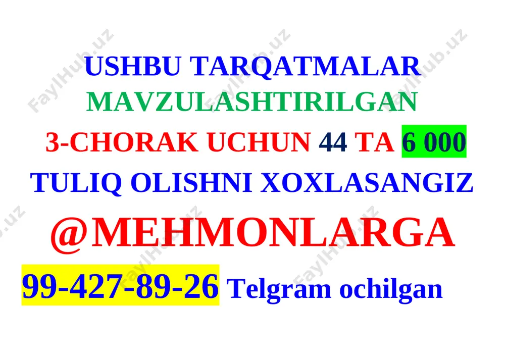 1-sinf matematika 3-chorak tarqatma 2021 - Page 5