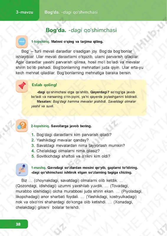 o'zbek tili 3.2 - Page 5