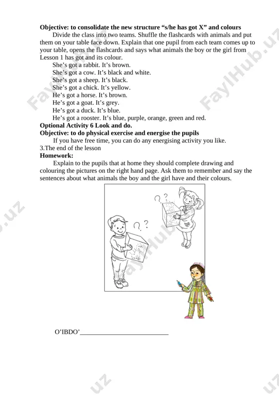 ochiq dars 1-sinf ingliz tili - Page 5