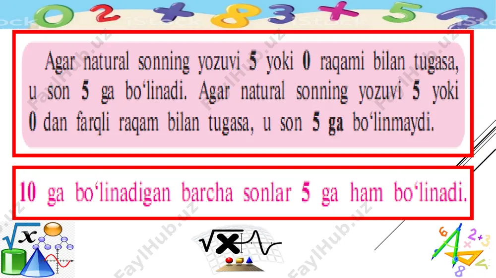 turg'unmirzayeva f sonlarning bo'linish alomatlari - Page 5
