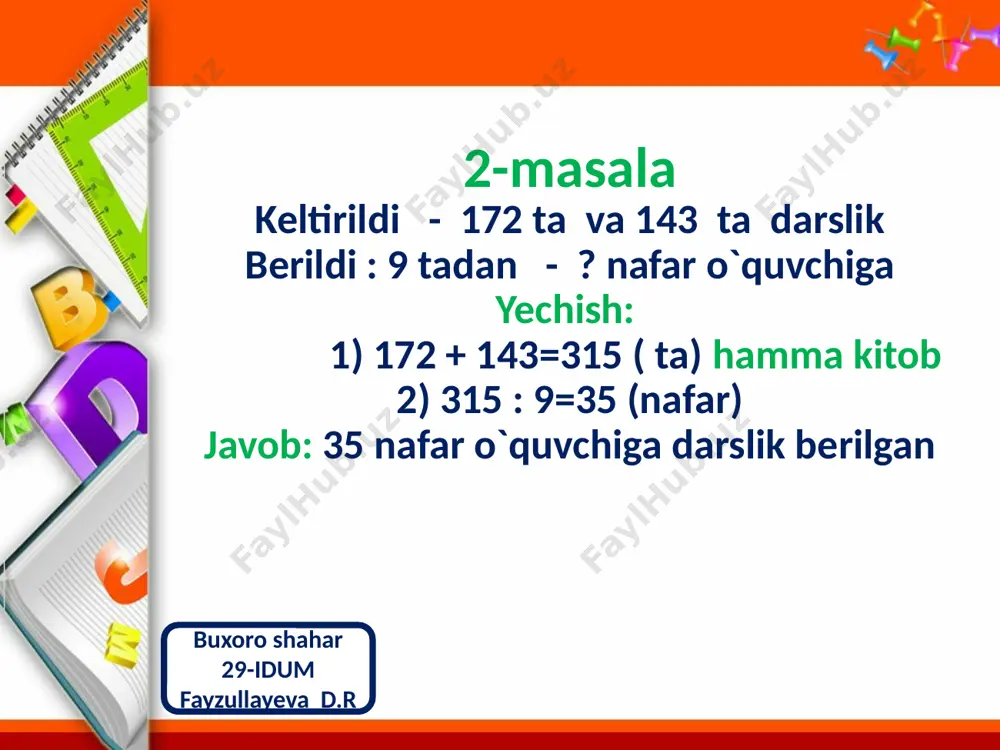 matematika 3-sinf qo`shimcha top - Page 5