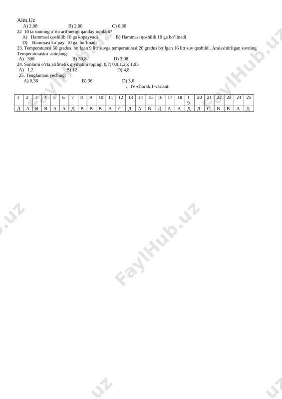 matematika test 6-sinf 1-4 ch - Page 5