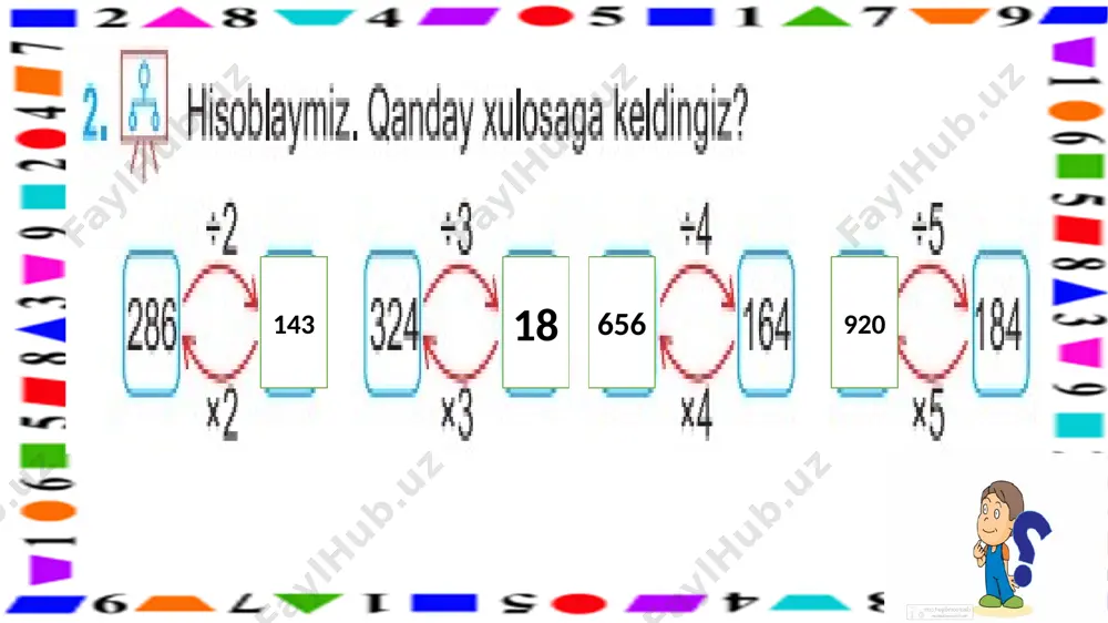 3-s.ko`paytirish va bo`lishni tekshirish.28-mavzu - Page 5