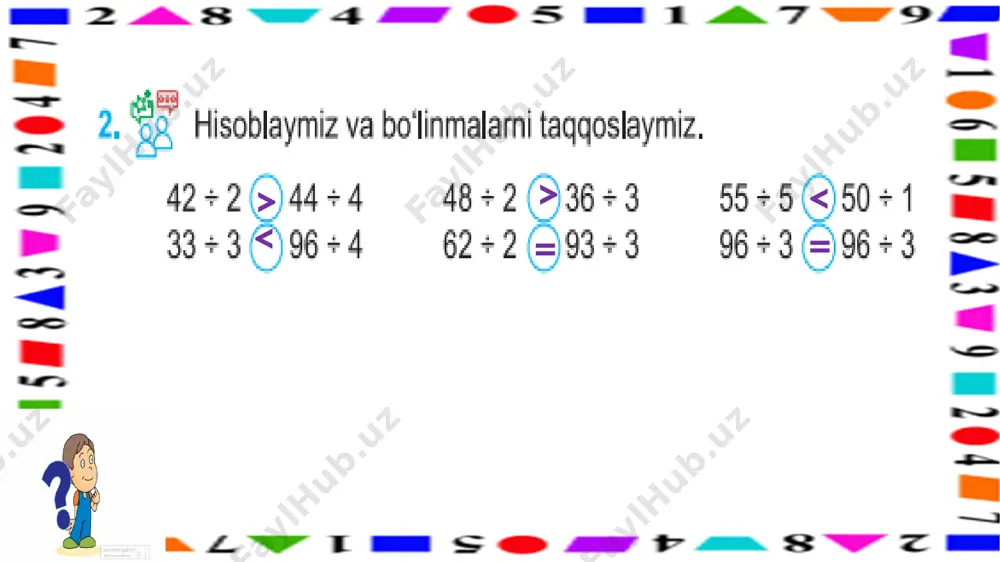 3-s.2 xonali sonni 1 xonali songa bo`lish.1-dars - Page 5