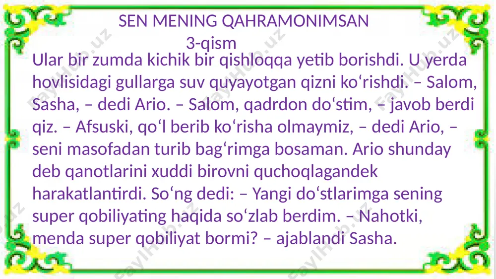 3-s.sen mening qahramonimsan.3-qism - Page 5
